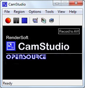 CamStudio a free open source video screen recording software