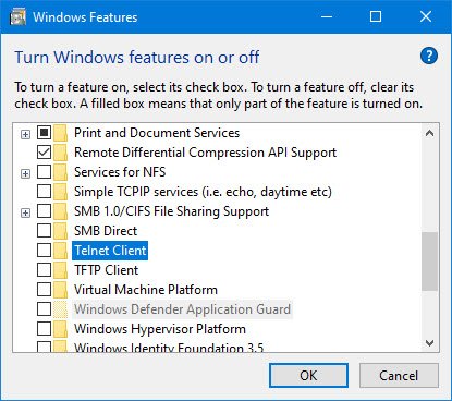  is a protocol meant for cyberspace or LAN communication Telnet is non recognized equally an internal or external command on Windows 10