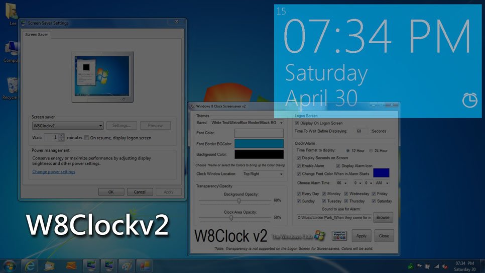 24 hour clock download windows 7