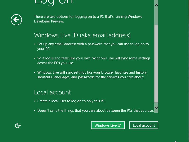 111 111 Instal Windows 8: Layar Tutorial tembakan
