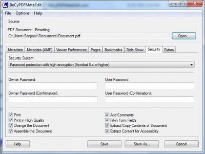 Free software to create, convert, password protect PDF