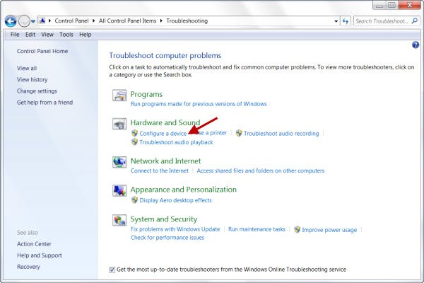 Windows Hardware and Devices Troubleshooter