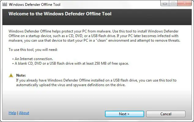 Download Windows Defender Offline Tool - 94