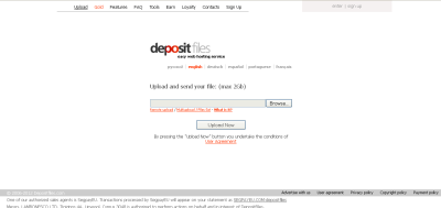 Deposit File Sharing Service