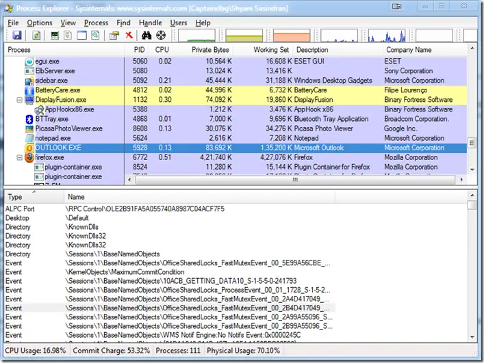 Process Explorer