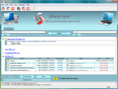 two way file synchronization