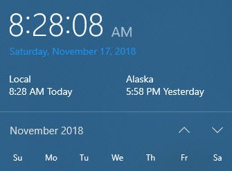 Display Multiple Clocks in Windows 10