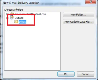 Combine Outlook Inboxes