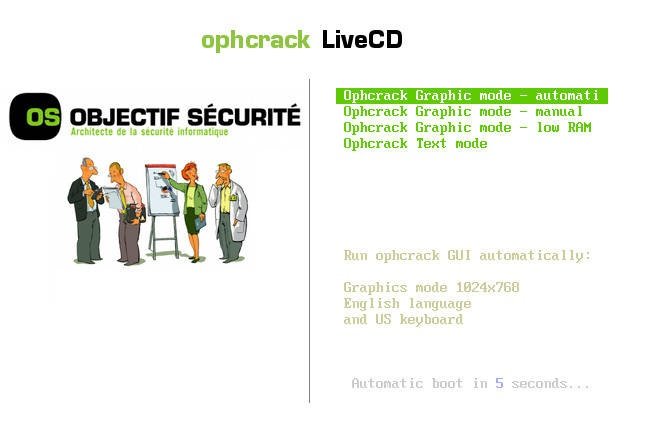 Ophcrack LiveCD Free Download: Recover Windows passwords