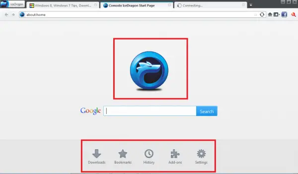 Comodo Dragon - Manage Extensions