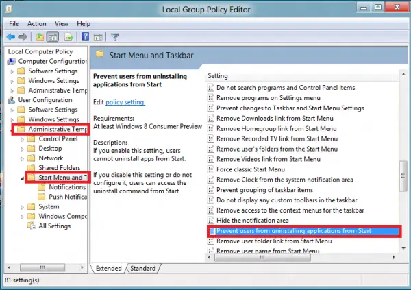 Prevent users from uninstalling Apps in Windows Prevent users from uninstalling Apps in Windows