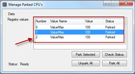 ParkControl – Tweak CPU Core Parking and More