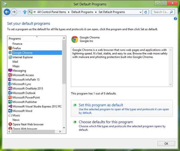 Cannot Set Google Chrome As Default Browser In Windows 10