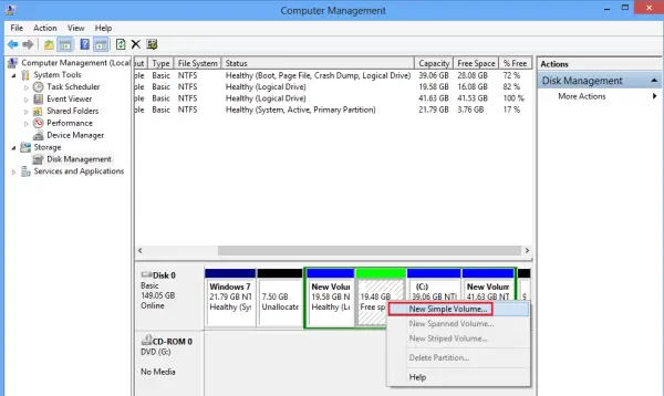 Partition C drive without formatting