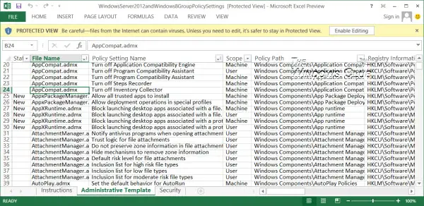 Group Policy Settings Reference Guide for Windows 10