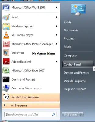 how to enable games on windows 7 professional 