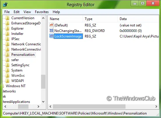 Prevent users from changing Lock Screen in Windows 11 10 - 76