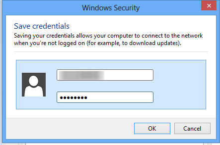 Make Windows remember PEAP Wi-Fi Network Authentication