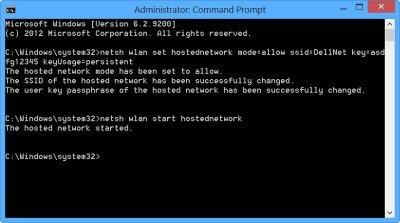 Convierta el PC con Windows en un punto de acceso WiFi a través de la conexión a Internet Compartiendo