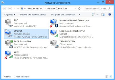 WiFi-hotspot aanmaken in Windows 8