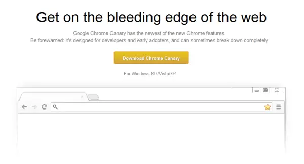 Canary Google Chrome OS Windows