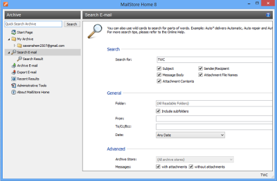 MailStore Home is a free email archiving software for Windows PC