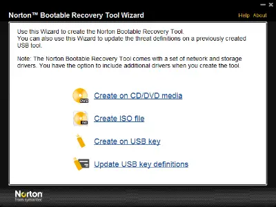 Norton Bootable Recovery Tool