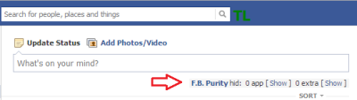 FB Purity information bar