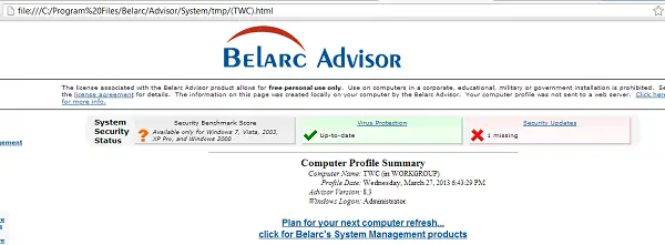 Belarc Advisor is a complete System Manager &amp; Auditor for Windows 10