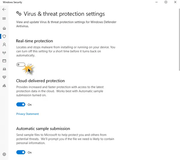 Unable to turn on Windows Defender windows 10