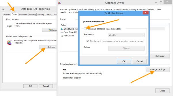 Disable Defragmentation for SSD 