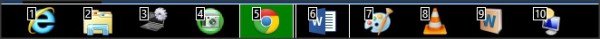 taskbar numberer 2