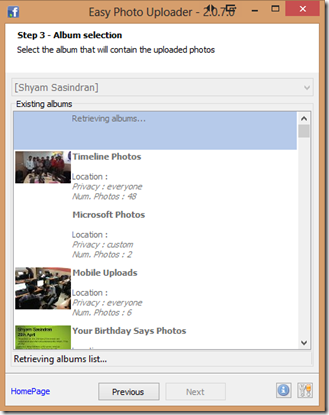 Easy Facebook Photo Uploader