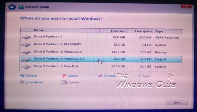 Установить Windows 8.1 5