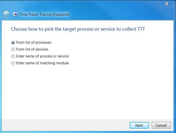 Microsoft Time Travel Tracing Tool