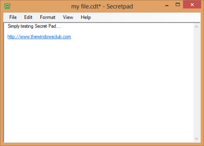 Secret Pad Encrypt Notepad file