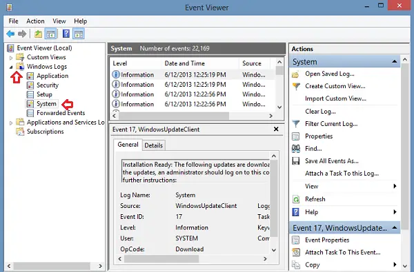 Windows Logs in Event Viewer