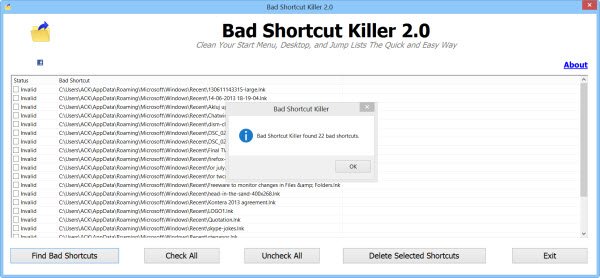 fix broken shortcuts windows 10