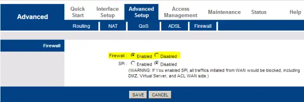 How to set up Router Firewall