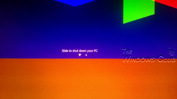 Slide To Shut Down on Windows 8.1