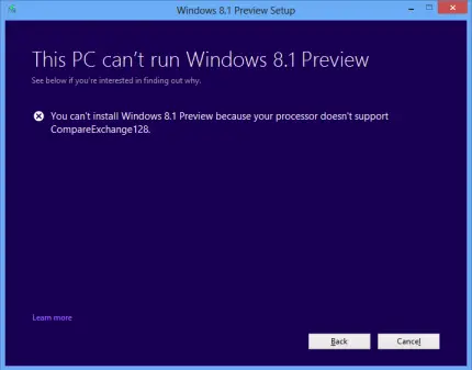 Processor-Doesnt-Support-CompareExchange128-Windows-8.1