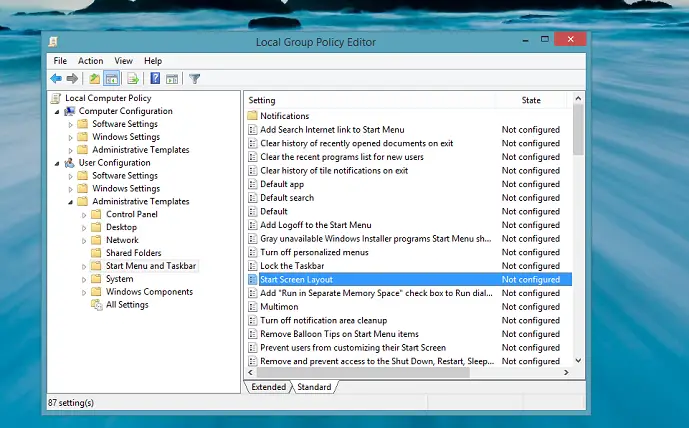 Force or specify a Fixed Start Screen Layout for Users in Windows 8 1 - 13