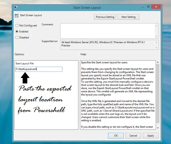 Force or specify a Fixed Start Screen Layout for Users in Windows 8 1 - 68