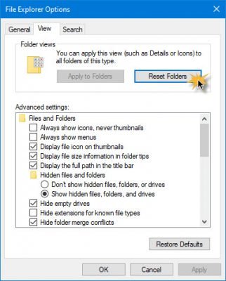 Windows Forgets Folder View Settings Keeps Resetting Preferences