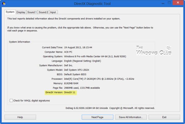 Install the DirectX End-User Runtime