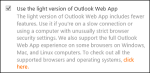 Render Outlook Web App in Internet Explorer 11 Compatibility Mode