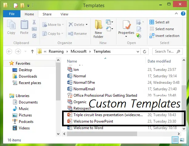 Create Custom Templates Installation Location For Office