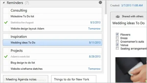 Evernote for Windows Desktop Reminders