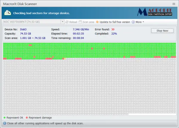 Macrorit-Festplattenscanner