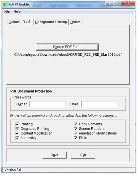 software to modify and split PDF